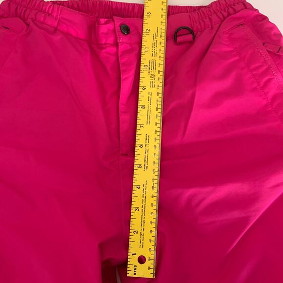 Lands End Snow Pants Girls 16 Hot Pink Waterproof Insulated Iron Knee Grow Along - Picture 12 of 15